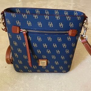 Greta Zip small crossbody. Brand new without tags. Dark blue.